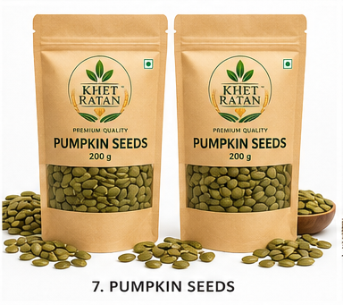 KHET RATAN Premium Pumpkin Seeds – Nutrient Dense Healthy Snack