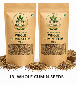 KHET RATAN Premium Whole Cumin Seeds (Jeera) – Fresh & Aromatic Spice